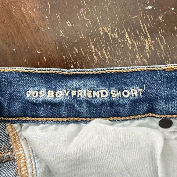 AE 90’s Boyfriend Short Size 2 High Rise Distressed Denim - Picture 5 of 7